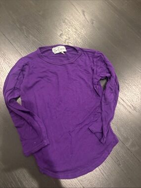 Girls' Long Sleeve Purple Tee by Dio Couture
